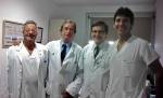 Drs. Navarro, Carlos Gómez  Isidro Ayguavives y Angel Corcuera ( miembros de lanuela Unidad de Pared)