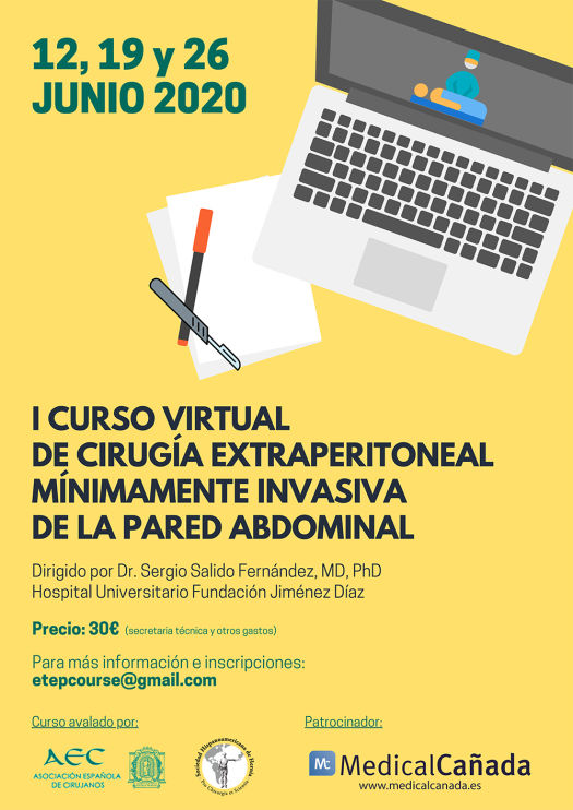 I Curso Virtual de Cirugía Extraperitoneal Mínimamente Invasiva de la Pared Abdominal
